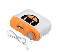 Clipper de uñas eléctrico, recortadora de uñas eléctrica | Manicura automática de uñas automáticas de bajo ruido - corta de clavos de 3 velocidades con luz LED y almacenamiento de restos para la manic