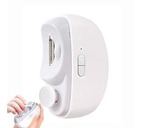 Clipper de uñas eléctrico, trimas de uñas eléctricas 2 velocidades, recortador de uñas automático Electric, USB recargable de clavos eléctricos, cortaúñas con luz LED y caja de almacenamiento de chips