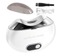 Clipper Eléctrico De La Uña Del Pie - Recortador De Uñas Recargable Portátil, Pantalla LCD | Cortador De Uñas Ergonómico Con Almacenamiento De Chips, Luz LED De Bajo Ruido Para Bebés, Niños, Hogar, Co