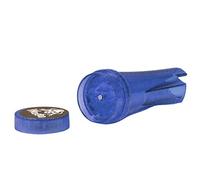 Clipper Encendedor Funda Sepilo® con molinillo de hierbas integrado magnético incluye 1 mechero Clipper (azul)