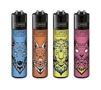 Clipper - Juego de 4 mecheros (Animal Squad 3)
