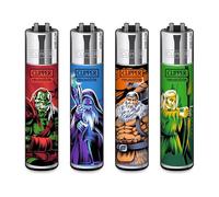 Clipper - Juego de 4 mecheros (Fantasy Warrior)