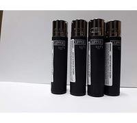 Clipper No. 26, Negro, Tacto Suave, Pack de 4 Encendedores