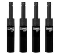 Clipper - Pack de 4 Mecheros Electricos en Color Negro Soft Touch con Mini Tube | Recargables de Gas | Diseño icónico Clipper | Ideal para Encender Velas