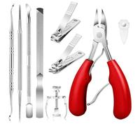 Clipper para pinzas 'meseta, uñas de los pies | Alicates de plegado para el deber pesado de acero inoxidable | Padre Madre Equipo de fácil agarre para personas mayores para el dormitorio