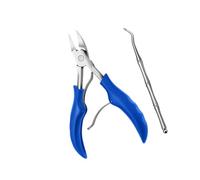 Clippers de Uñas de los Pies, Clippers de Uñas de los Pies para Personas Mayores con Herramientas de Toonailas de Acero Inoxidable Kit Eagle Beak Clipper Nail Care Set Blue 2 Pcs