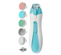 Clippers de uñas eléctricos, Clipper de uñas automático | Clippers de uñas eléctricas,Establecimiento de atención de manicura infantil con luz LED anti-Piñón Kit de búfer de ajuste de batería alimenta