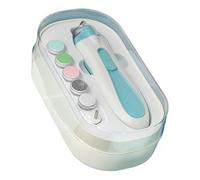 Clippers de uñas eléctricos, Clipper de uñas automático - Molinillo de uñas de bebé - Establecimiento de atención de manicura infantil con luz LED anti-Piñón Kit de búfer de ajuste de batería alimenta