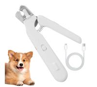 Clippers de uñas para perros, aptos para usar recargable gato con luz LED, 18 x 4,2 x 2,2 cm profesional Heavy-Duty Scissors Grinder for Toe Care Trimming Finger Pets