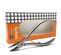 ClipPro - Cortaúñas de los pies gruesas - Calidad alemana, perfecto para uñas de los pies engrosadas debido a hongos, diabetes, edad, embarazo o uñeros - Se abre más de 2,5 cm, mango de 13 cm de largo, acero inoxidable cepillado, cortaúñas profesional