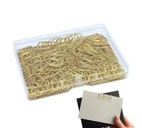 Clips - 100 piezas mini doradas en forma de corazón | Porta Notebook y archivador decorativo de metal | Novedad Clip para Scrapbooking, invitaciones artesanales, bodas, escuelas, lugares de trabajo
