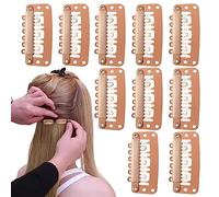 Clips a presión en forma de U,Clips Chunni | 10 clips de extensión de pelo de acero inoxidable resistente - Pinzas para el cabello para extensiones, pinzas para peluca con pasadores de seguridad