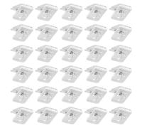 Clips acrílicos cuadrados modernos resistentes a los arañazos, pequeños transparentes para escritorio de oficina, documentos, manualidades, proyectos, exhibición de fotos cuadrada