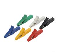 Clips aislados confiables del cocodrilo 6PCS para la prueba eléctrica y soluciones de conexión rápida