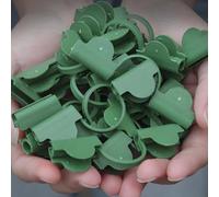 Clips antideslizantes para invernadero compatibles con materiales comunes de invernadero, incluyendo cubiertas de fila de pantalla de película y aros (60 piezas)