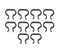 Clips antideslizantes para muebles de patio para conectores de sofá de ratán, estabilizadores seccionales para exteriores, cierres de alineación de plástico negro, paquete de 10, compatibles con