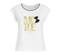Clips - Camiseta blanca con toque de glamour - Tops - Mujer - Blanco - S -