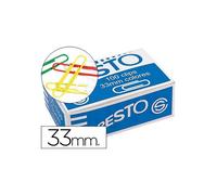Clips colores presto caja de 100 unidades colores surtidos
