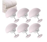 Clips compactos para edredón, 6 soportes de haz antideslizantes para manteles, multifuncional, portátil, para telas gruesas, colchas, cojines de respaldo