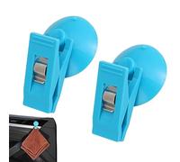 Clips con ventosa, 2 soportes para billetes con ventosa, ventosa con clip de bulldog, clips de almacenamiento de papel de succión, abrazadera reutilizable para toalla de papel para coche