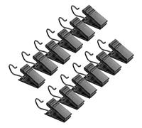 Clips Cortinas De Metal,30 Piezas Fotos Clips con Ganchos,Apto para Colgar Cortinas De Ducha, Cuerdas De Luces, Calcetines, Toallas, ExhibicióN De Manualidades (Negro)