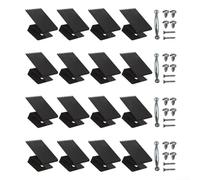 Clips de acero al carbono para ventana de huracán para 1/2 para paneles de madera contrachapada que soportan instalaciones reutilizables de persianas de tormenta (negro)