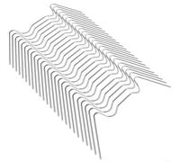Clips de acero inoxidable 304 para invernadero de vidrio W para marcos de aluminio, repuestos de acristalamiento inoxidable para mantenimiento y reparación de estructuras de jardín, paquete de 25 (50