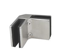 Clips De Acero Inoxidable 90 Grados, Soporte Esquina Vidrio A, Diseño Barandilla Terraza, Abrazadera For Cercas Piscina para Madera(Satin 16mm)