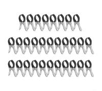 Clips de acero inoxidable para cubierta de piscina, agarre fuerte para días de viento, evita que la cubierta se levante y la entrada de escombros, tono azul, 6 unidades (30 piezas negras)
