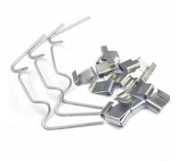 Clips de acristalamiento de invernadero tipo W Z, sujetadores de alambre de resorte de panel de vidrio, repuestos de varias cantidades, fijación de marco de aluminio (50 clips en Z + 50 clips de ancho