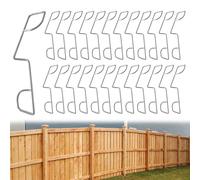 Clips de agarre para paneles de vallas, de acero inoxidable, 25/50/75 unidades, soportes para postes de valla para hormigón, abrazadera de seguridad para protección contra el viento del jardín