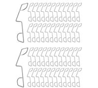 Clips de agarre para paneles de vallas, de acero inoxidable, 25/50/75 unidades, soportes para postes de valla para hormigón, abrazadera de seguridad para protección contra el viento del jardín