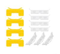 Clips de ajuste de parabrisas blancos y amarillos 11 piezas, OEM | Car for top Molding Retainer Fix, for acura for tl for tsx parabrisas Clip Set, Roof Drip Rail Molding Repair Kit, OEM