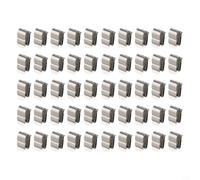 Clips de alambre de acero inoxidable para panel solar para 2 abrazaderas de cable de 6 mm, soportes de acero de resorte 304 resistentes que soportan hasta cuatro cables, instalación de sistema de