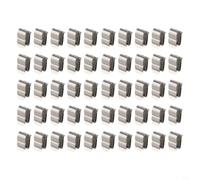 Clips de alambre para panel solar de 2 x 6 mm, sujetadores de cable de metal para matrices solares, barcos, marinas, caravanas, parque, configuración rápida, grado de resorte, color plateado, 13,85 x