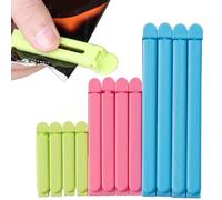 Clips de almacenamiento de alimentos, clips de almacenamiento de alimentos para bolsas, Sellando clips de bolsas de comida conjunto colorido, Tamaños surtidos de cierre de snack de 12x, cierre reutili