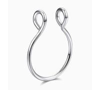Clips De Anillo Nasal De Acero Inoxidable De 6 Piezas, Anillo De Decoración Nasal, No Se Requiere Punción, Joyería De Personalidad Moderna, Adecuada Para Pieles Sensibles.