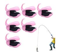 Clips de barra para pesca - 6 unidades antideslizantes, multifuncionales y reutilizables para pesca | Rods Protectors for Seawater River Lake Stream, Compact Portable Ties for Holiday, Fishing Trips