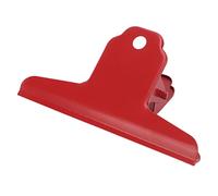 Clips de bisagra de metal de 3pcs, abrazaderas de carpeta de metal clips de papel de agarre fuertes para dibujo de artesanías, bolsas de comida en la tienda escolar (Púrpura) (Rosa) (Rojo)