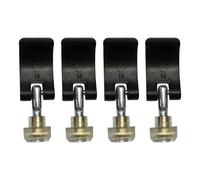 Clips de bloqueo para bastón de caminar, clips de bloqueo ajustables para bastones de senderismo, fuertes y ligeros, diseño de aluminio ligero, fácil instalación para bastones de senderismo y