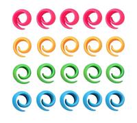 Clips de bolas, 20 unidades de clips bordados y cosidos | Organizador delgado con tope de ahorro de espacio bordado para principiantes y aficionados