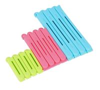 Clips De Bolsas Conjunto De Sellado De Almacenamiento De Alimentos: 12 Clips De Bocadillos Coloridos Tamaño Variado, Cierres Aire Acondicionados De Cocina,preservación Alimentos Frescos | Para Casa