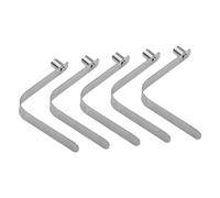 Clips de Botón,Juego de 5 Abrazaderas de Posicionamiento en Forma de V,Clips de Resorte para Bastones de Esquí | para Camping, Kayak, Tiendas de Exterior, Toldos, Lonas, Tubos de Embarcaciones