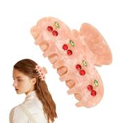 Clips De Cabello De Acetato - Clips De Garra No Deslizante Para Mujeres Para Mujeres | Strong Hold Cherry Acrílico Cabañas De Cabello, Perfectas Para Cabello Grueso O, Accesorios Para El Cabel