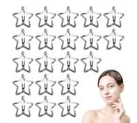 Clips De Cabello De Estrella De Metal: Barras Decorativas, Fijación Segura Y Ligera | 20 Alicates De Cabello Coloridos, Accesorios Modernos Para Niñas, Ideales Para Peinados Cotidianos Y Ocasiones Esp