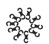 Clips de cable de bicicleta en forma de S, organizadores de engranajes de freno giratorios, organizador de cables cruzados de plástico para bicicletas de ciudad plegables de carretera, MTB, 10