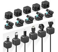 Clips de Cables Magnético, 16 PCS Soporte para Cables Adhesivo, Organizador de Cables para Escritorio, Sujeta Cables Adhesivo para Cable de Móviles, Smartwatches Tables