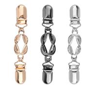 Clips de cardigan, 3 piezas retro pinzas de suéter vintage | Broche de mujer para ropa de metal para cerrar un escote con cierre elegante para vestidos chales camisas bufandas chaleco