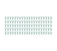 Clips de carpeta de Metal en forma de corazón, abrazaderas de papel de larga huecas de dibujos animados lindos para suministros de oficina, escuela, hogar, 100 Uds. (Verde)