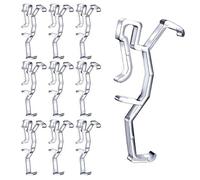 Clips de cenefa, clip de retención de plástico transparente para cenefa de persiana, horizontal, imitación madera y negro